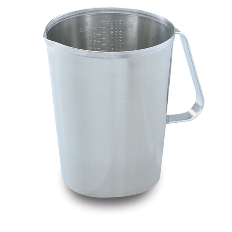 Vollrath Graduated Measuring Cup, 2 qt, Stainless Steel