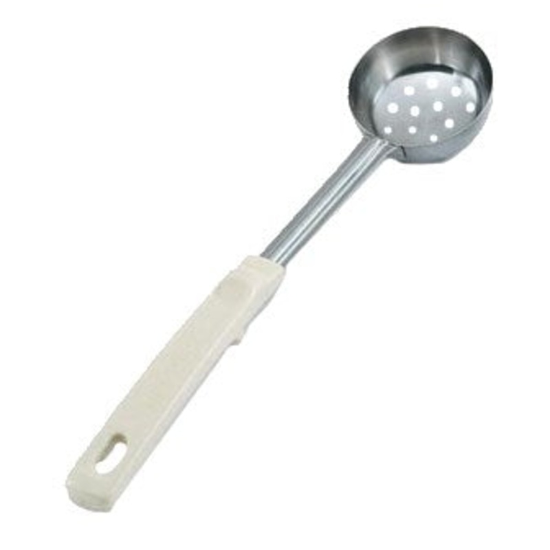 Vollrath Grip N Serve Round Perforated Spoodle, Color Coded Handle, 3 oz, Ivory