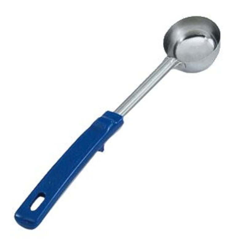 Vollrath Grip N Serve Round Solid Spoodle, Color Coded Handle, 2 oz, Blue
