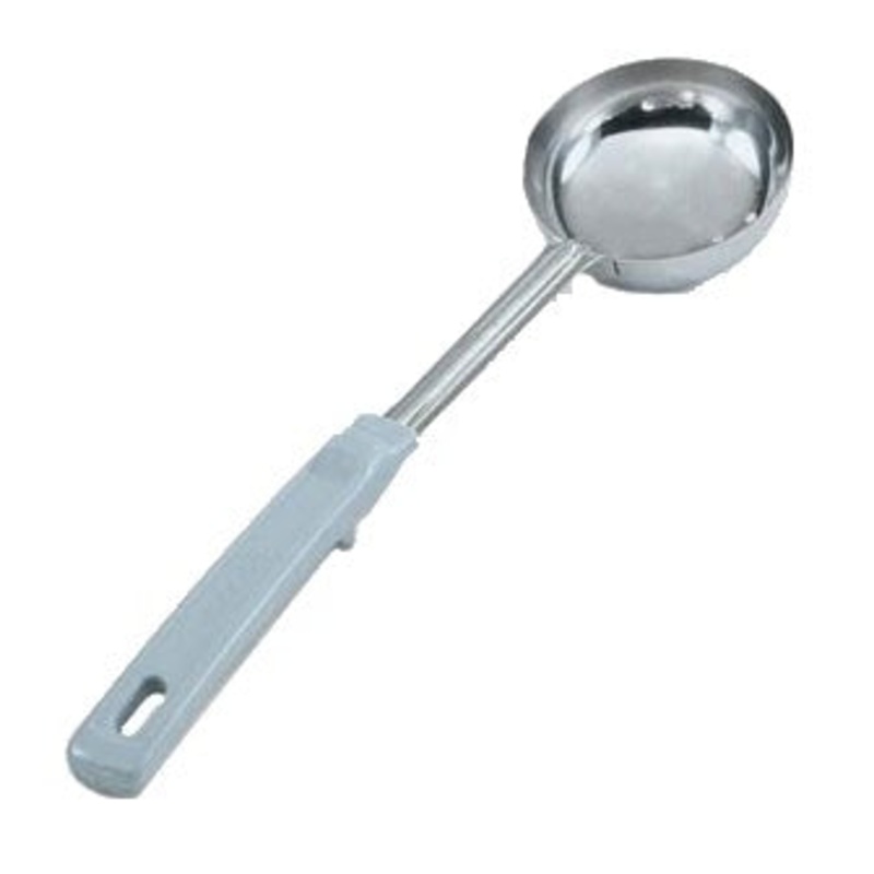Vollrath Grip N Serve Round Solid Spoodle, Color Coded Handle, 4 oz, Grey