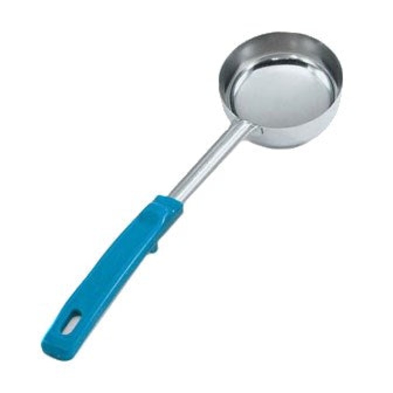 Vollrath Grip N Serve Round Solid Spoodle, Color Coded Handle, 6 oz, Teal