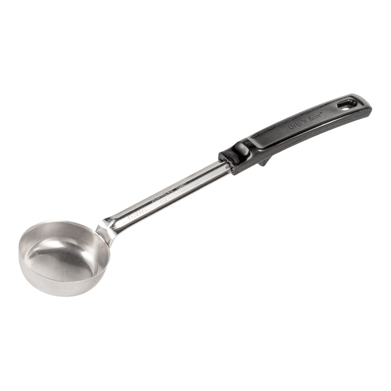 Vollrath Grip N Serve Solid Round Spoodle, 2 oz, Black Handle