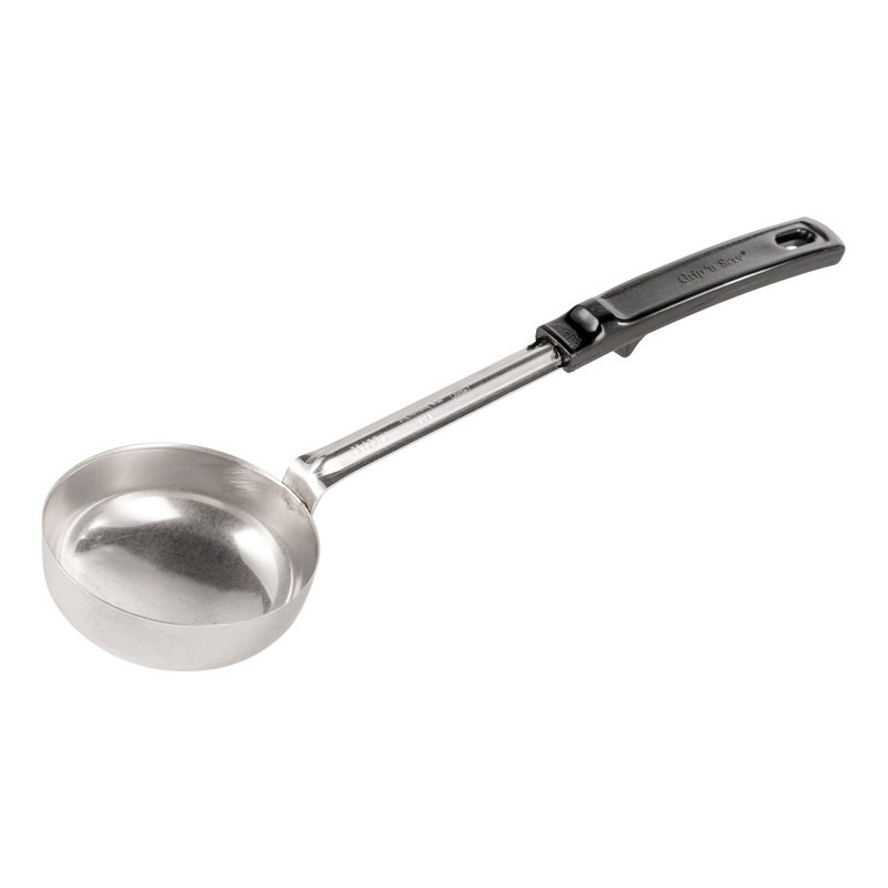 Vollrath Grip N Serve Solid Round Spoodle, 6 oz, Black Handle