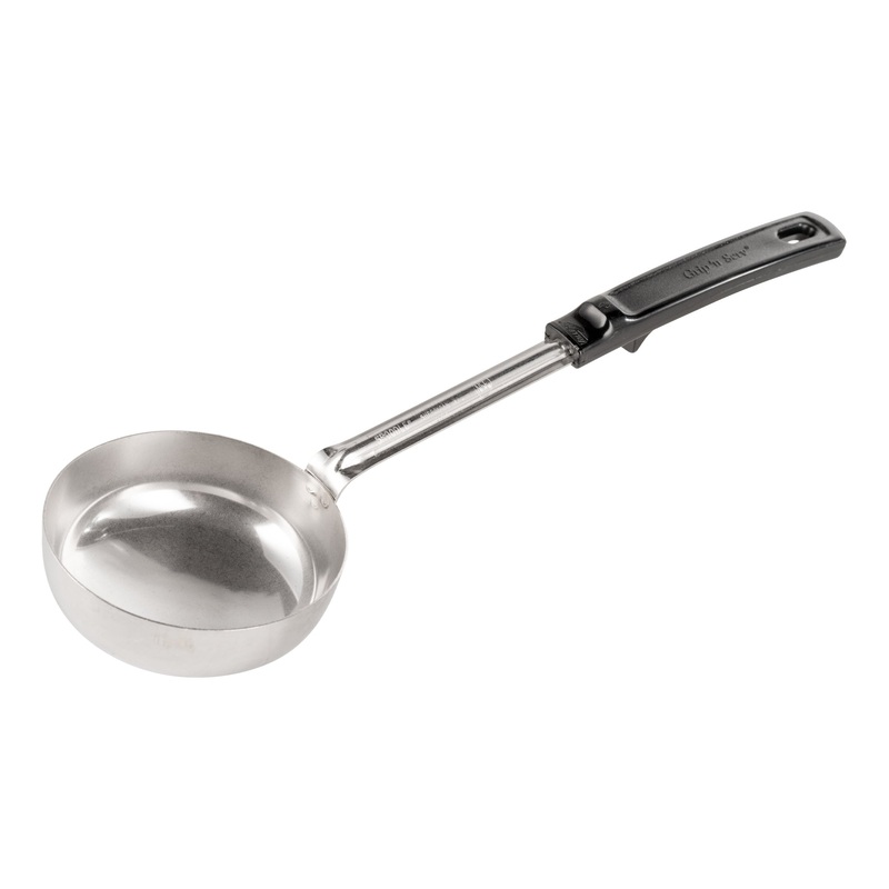 Vollrath Grip N Serve Solid Round Spoodle, 8 oz, Black Handle