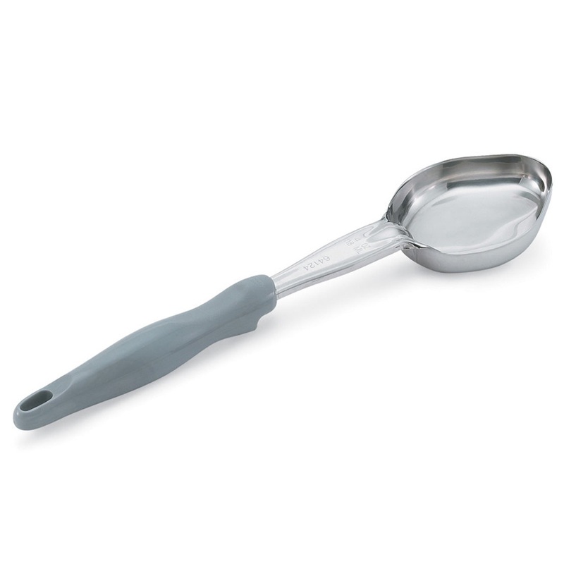 Vollrath Heavy Duty Color Coded Oval Spoodle, 4 oz, Grey