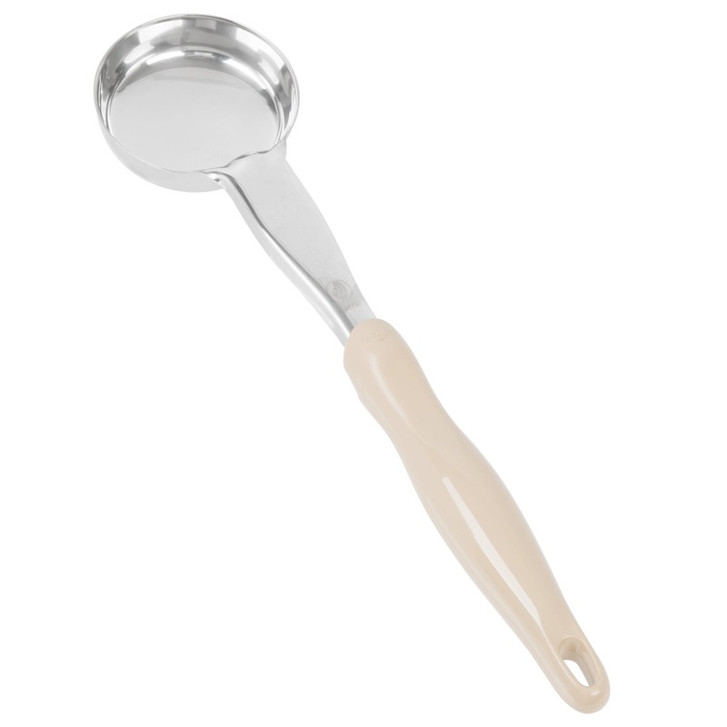 Vollrath Heavy-Duty Colour Coded Round Solid Spoodle, 3 oz, Ivory