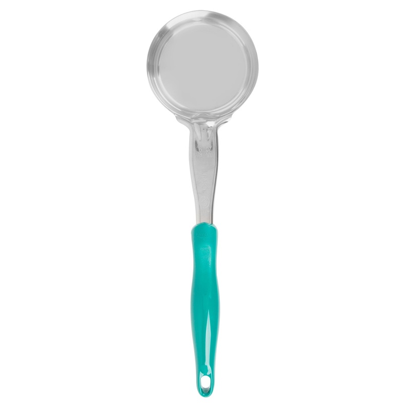 Vollrath Heavy-Duty Colour Coded Round Solid Spoodle, 6 oz, Teal