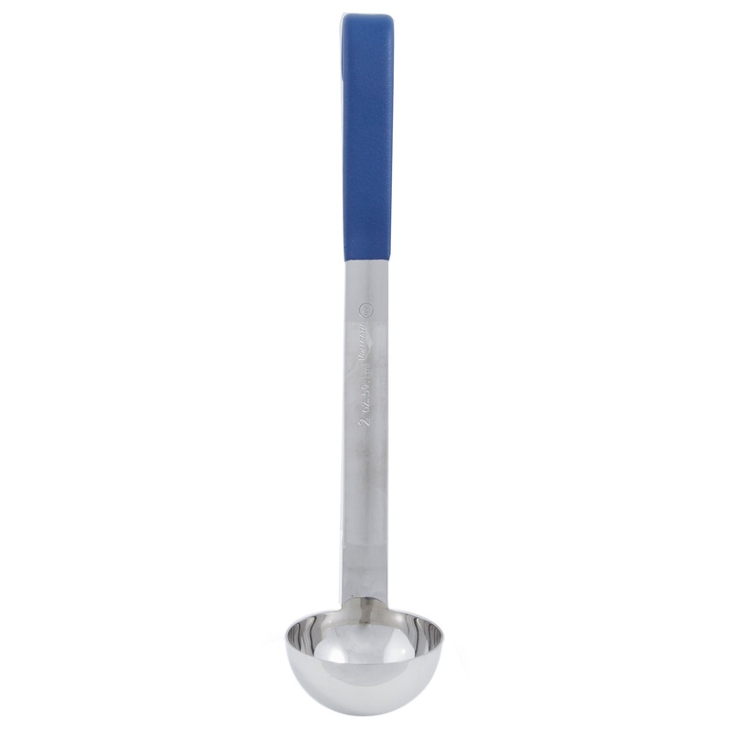 Vollrath Kool Touch Color-Coded One-Piece Ladle, 2 oz, Blue