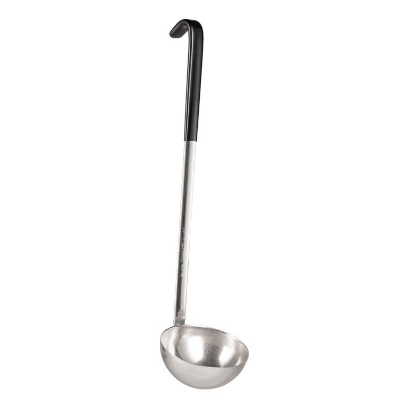 Vollrath Kool Touch Heavy-Duty Ladle, 6 oz, Black Handle