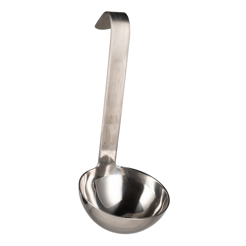 Vollrath One-Piece Heavy-Duty Ladle w/Short Handle, 5 oz, Stainless Steel