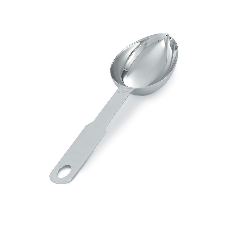 Vollrath Oval Measuring Scoop, 1/4 cup, Stainless Steel