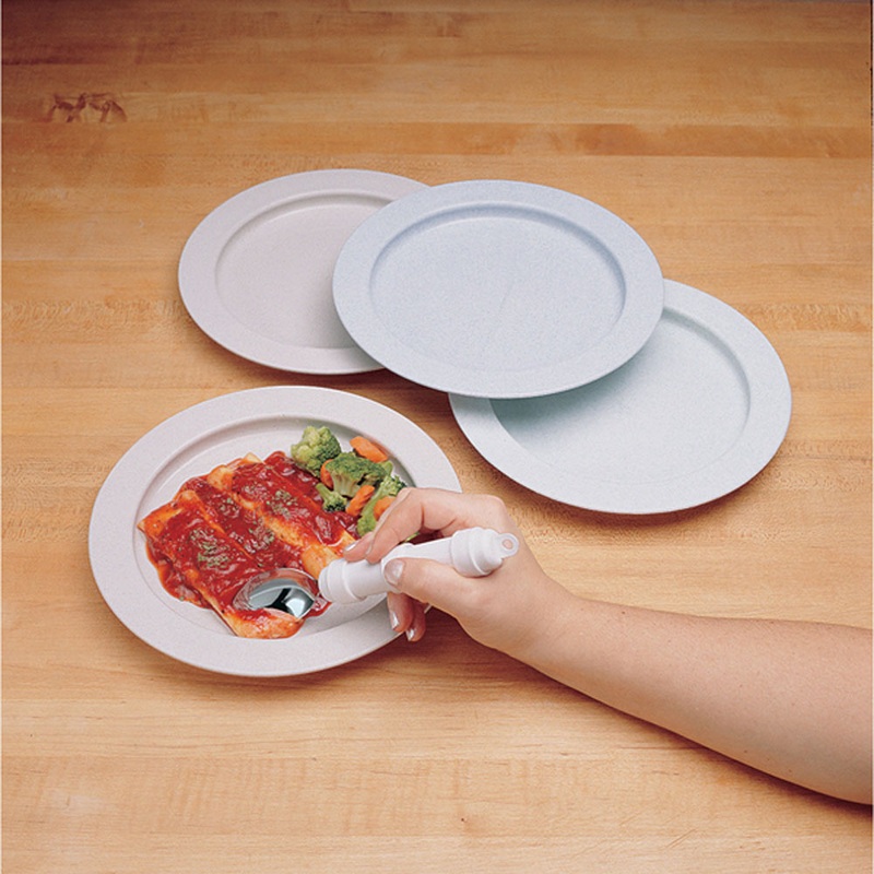 Ableware Inner Lip Plate, 9", Sandstone