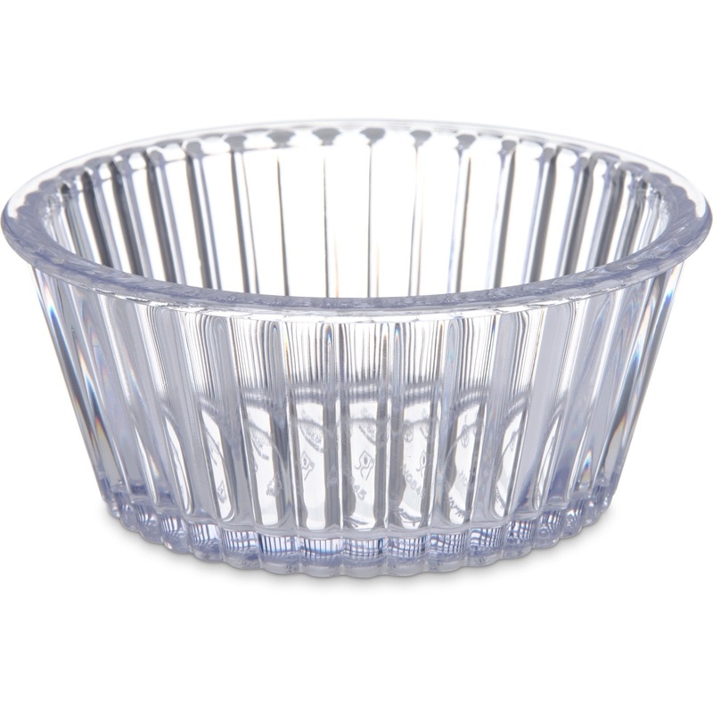 Carlisle Fluted Ramekin, 4.5 oz, SAN, Clear