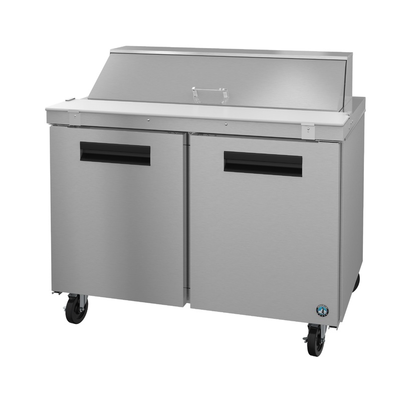 Hoshizaki SR48B-12 Double Door Sandwich Prep Table Refrigerator, 12 Pan, 48", 115 V