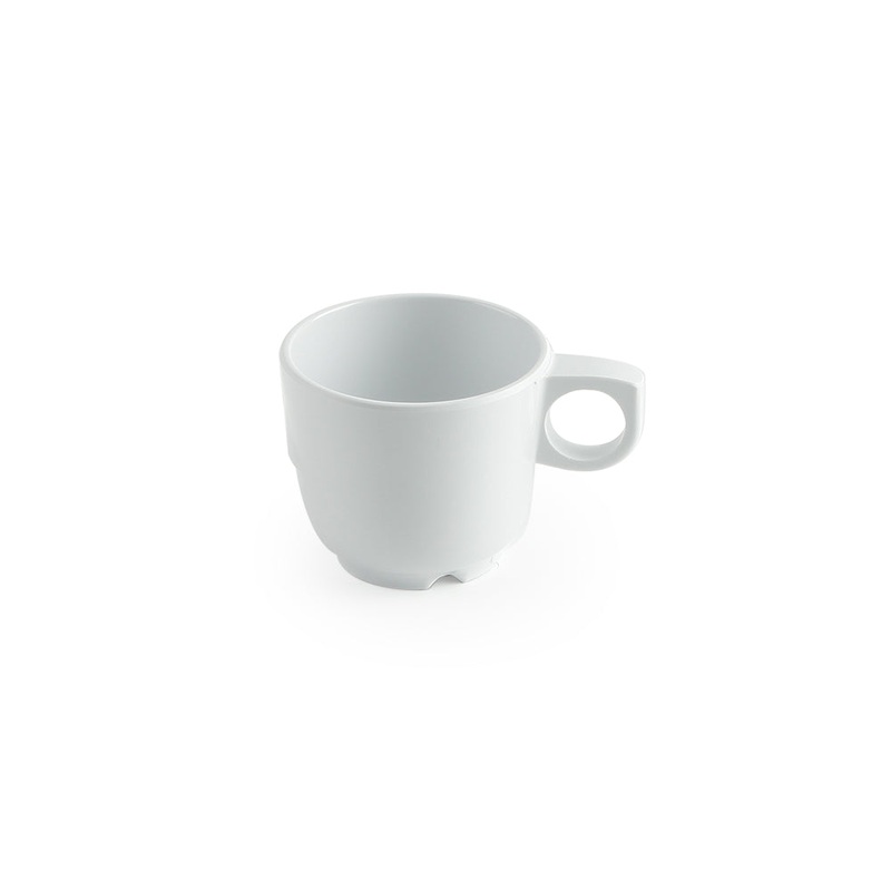 Mistral MIRALYN Coffee Cup, 8 oz, White Melamine (24-pack)
