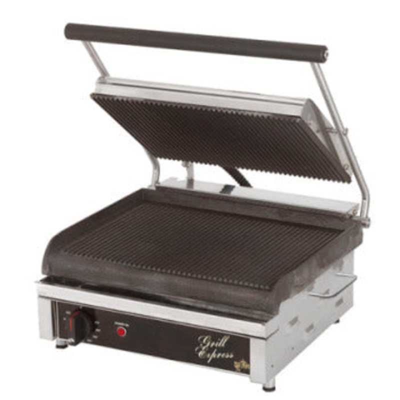 Star Holman GX14IG Grill Express Sandwich Grill, Grooved Plates, 120V