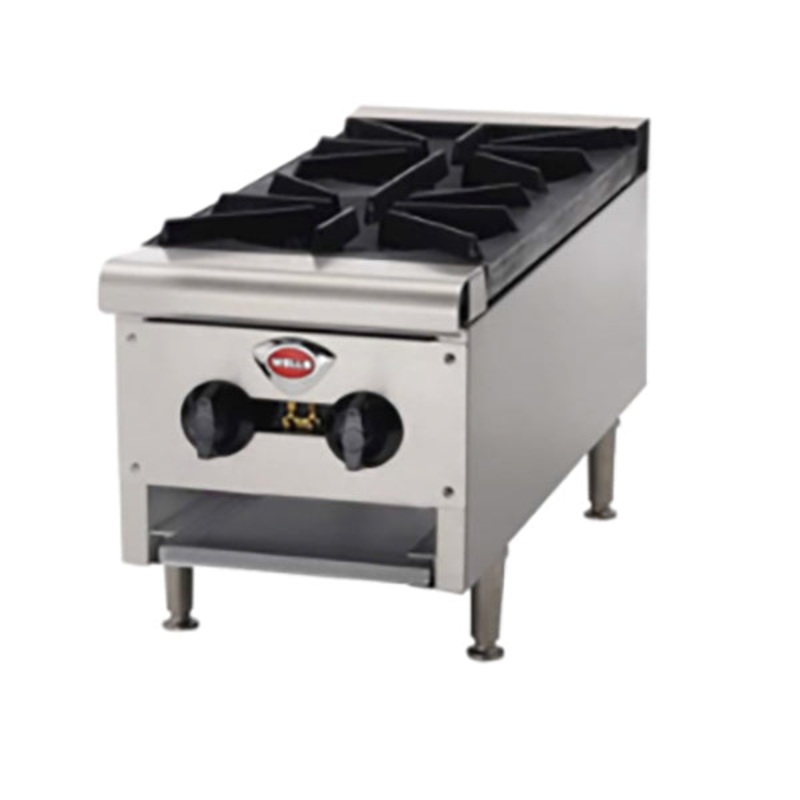 Wells HDHP1230G Countertop Hot Plate, Two Burner, Natural Gas/Propane
