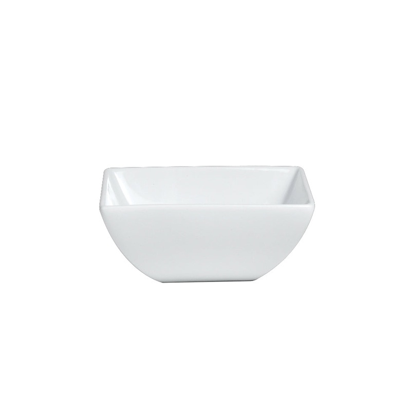 Steelite Varick Cafe Porcelain Square Bowl, 6 oz (12-pack)