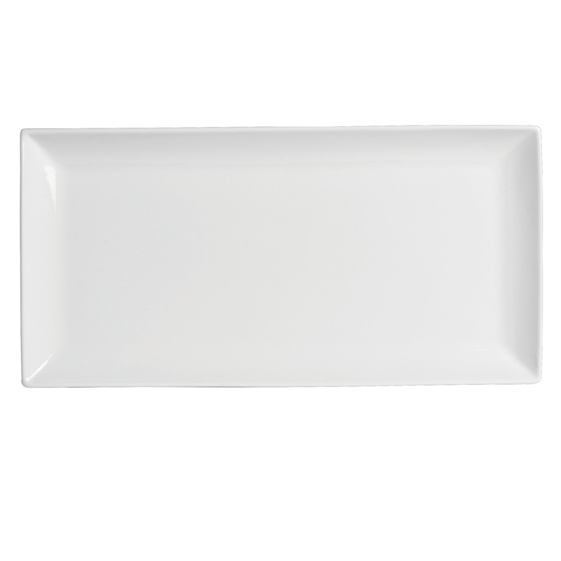 Steelite Varick Pub Rectangular Plate, 9.5" x 5" (12-pack)