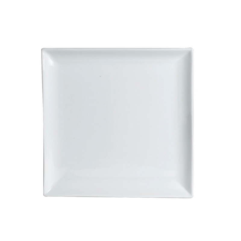 Steelite Varick Pub Square Plate, 8" (12-pack)