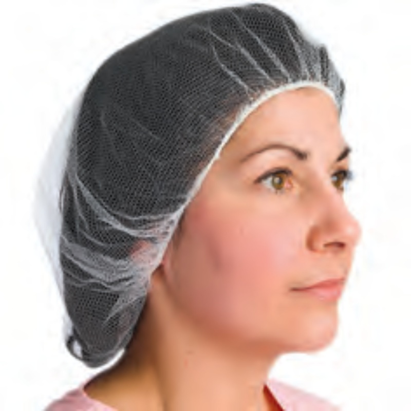 Superior Glove Hairnet, Nylon Mesh, 21", White