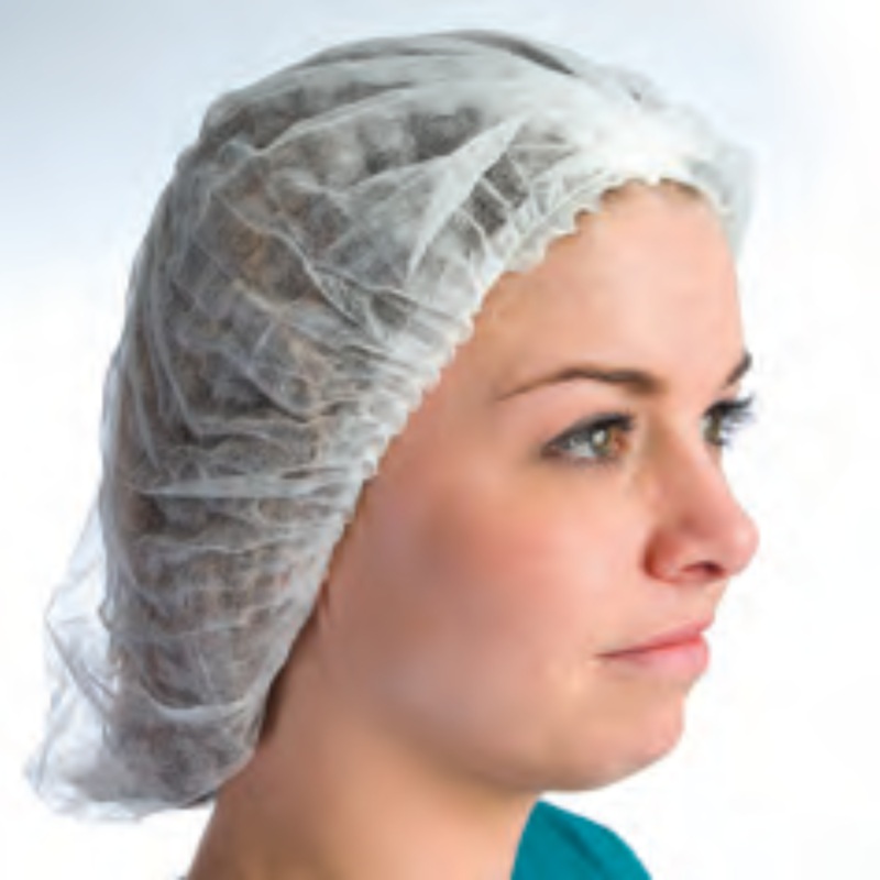 Superior Glove Hairnet, Pleated Style, 24", White