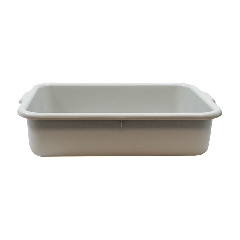 TableCraft Bus/Utility Bin, 21.25" x 15.75" x 5", Grey