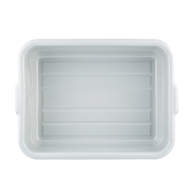 TableCraft Bus/Utility Bin, 21.25" x 15.75" x 7", Grey