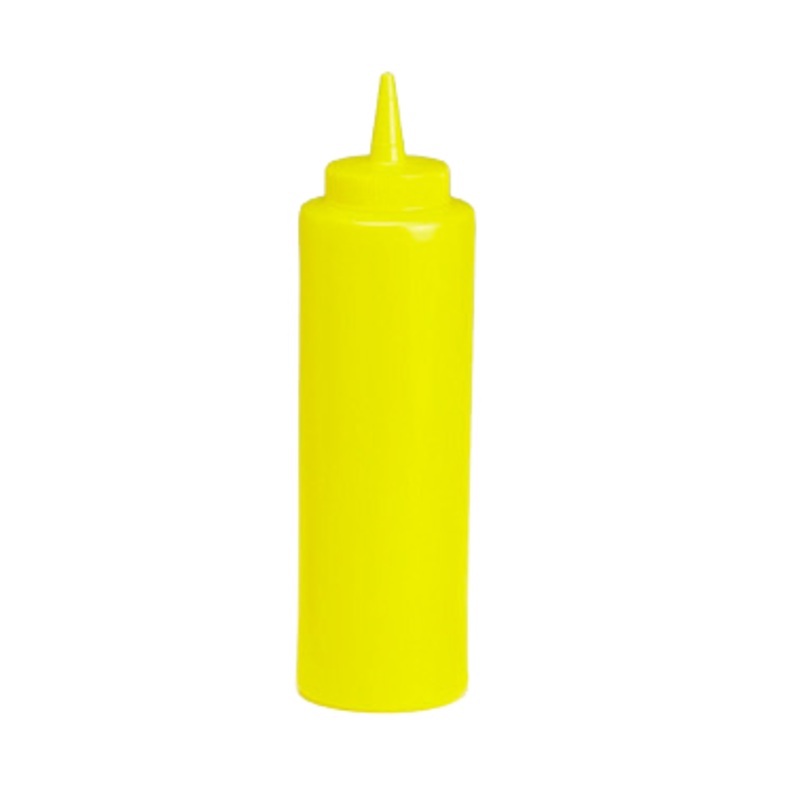 TableCraft Squeeze Bottle, Cone Tip, 12 oz, Yellow (36-pack)