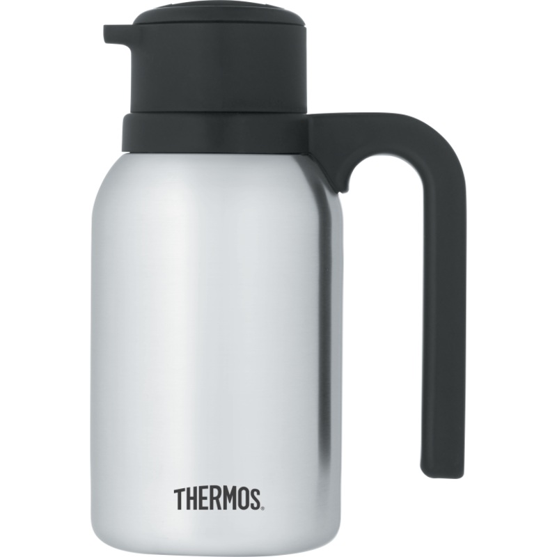 Thermos Twist & Pour Vacuum Carafe, 20 oz, Stainless Steel