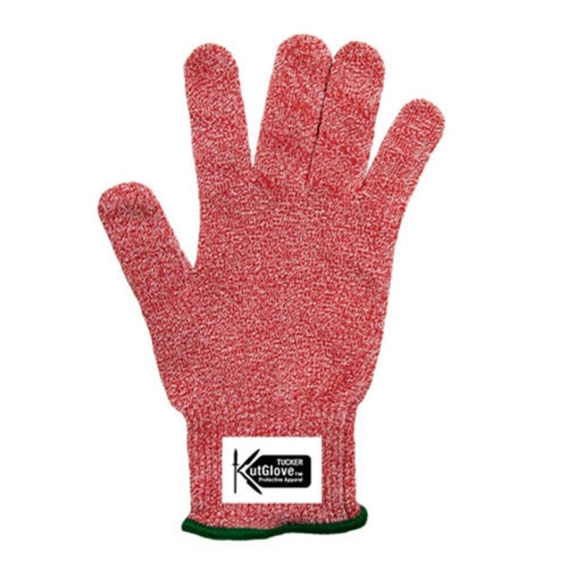 Tucker Safety KutGlove Cut Resistant Glove, Medium, Red