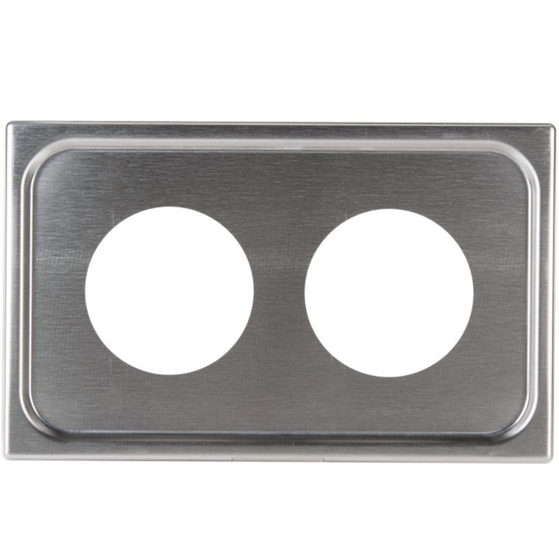 Vollrath Adaptor Plate for 2 x 4 qt Round Insert, Stainless Steel