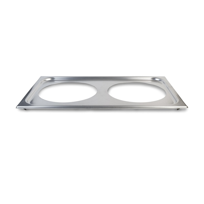 Vollrath Adaptor Plate for 2 x 7 qt Round Insert, Stainless Steel