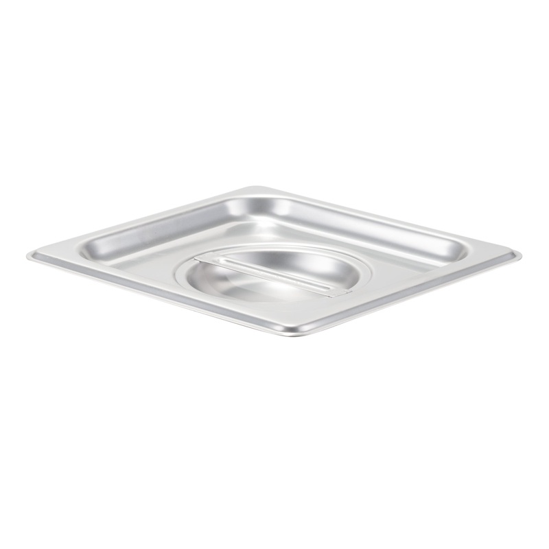 SignatureWares Solid Food Pan Cover, 1/6 Size, Stainless Steel