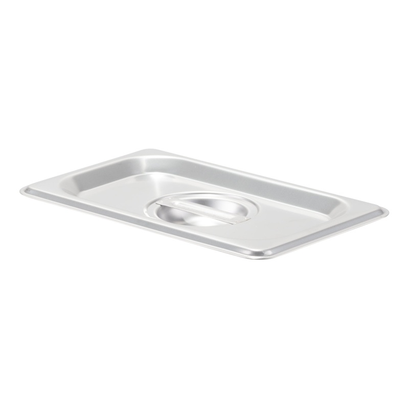 SignatureWares Solid Food Pan Cover, 1/9 Size, Stainless Steel