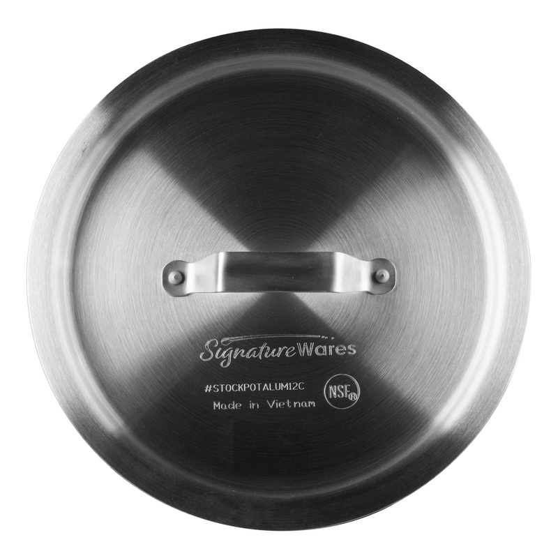SignatureWares Stock Pot Cover, 12 qt, Aluminum