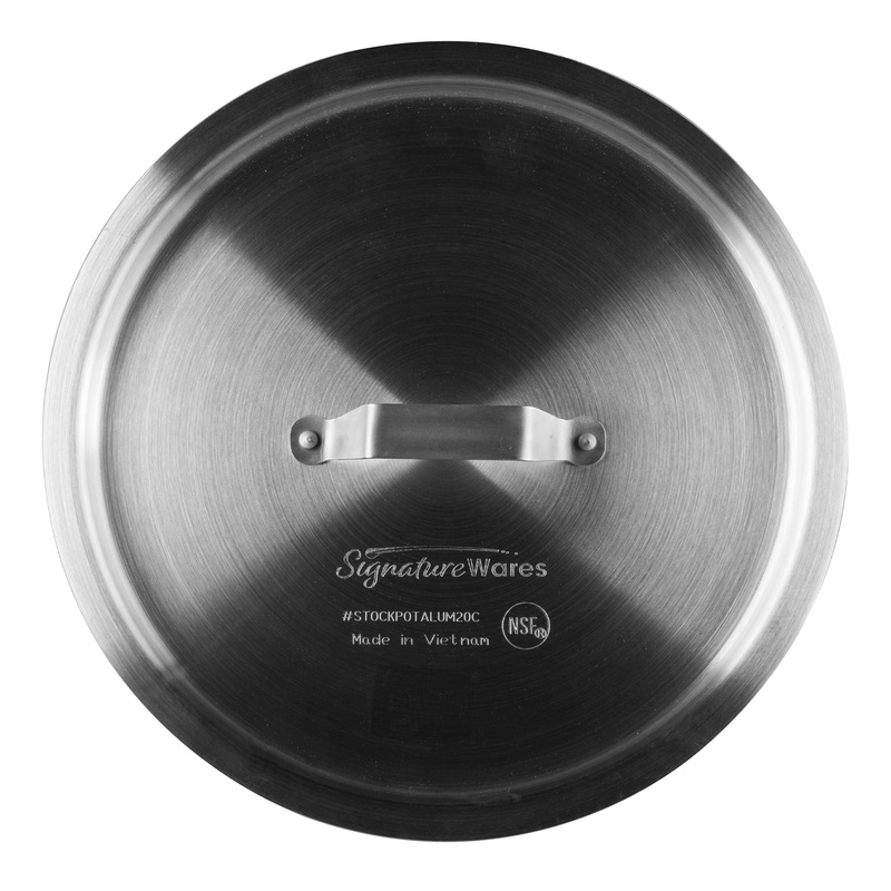 SignatureWares Stock Pot Cover, 20 qt, Aluminum
