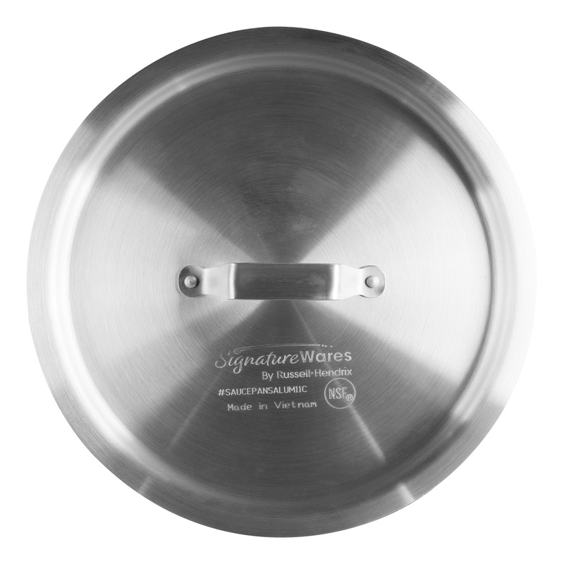 SignatureWares Straight Sided Sauce Pan Cover, 11 qt, Aluminum