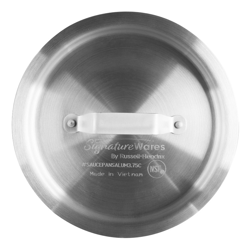 SignatureWares Straight Sided Sauce Pan Cover, 3.75 qt, Aluminum