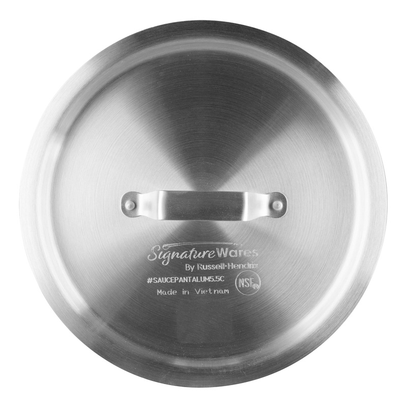 SignatureWares Tapered Sauce Pan Cover, 5.5 qt, Aluminum