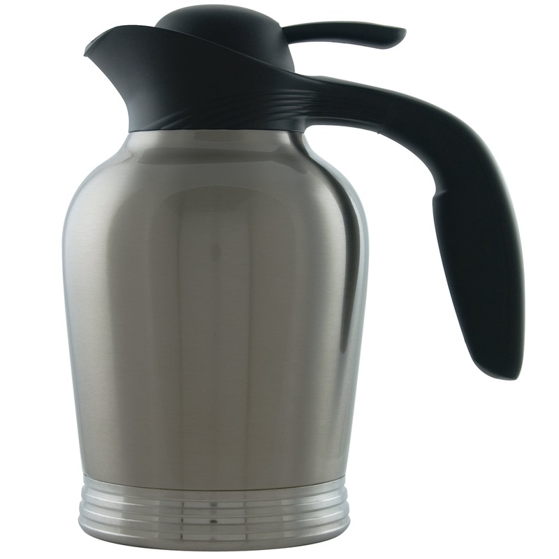 Stanley ErgoServ Vacuum Insulated Carafe, 1 L, Stainless Steel