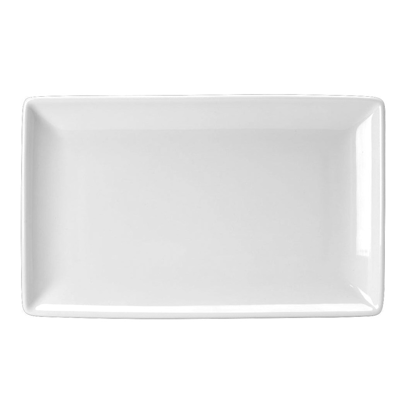 Steelite Parliament Rectangular Tray, 13" x 7 1/2" (6-pack)