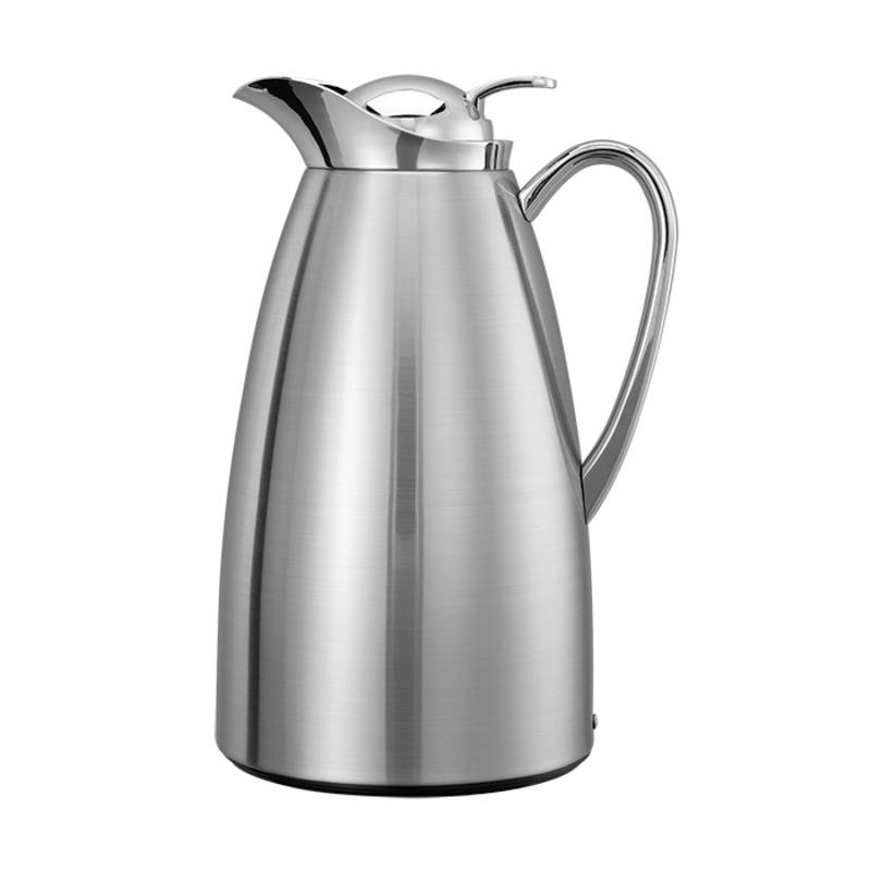Service Ideas Classy Vacuum Insulated Carafe, 1 L, Stainless Steel/Brushed