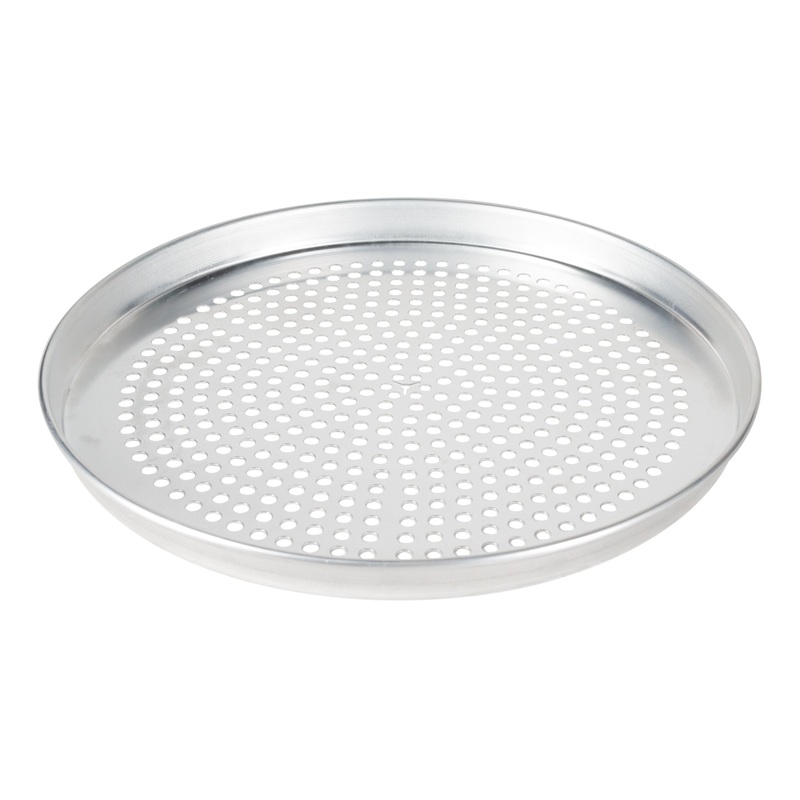 SignatureWares Deep Dish Perforated Pizza Pan, 14", Aluminum