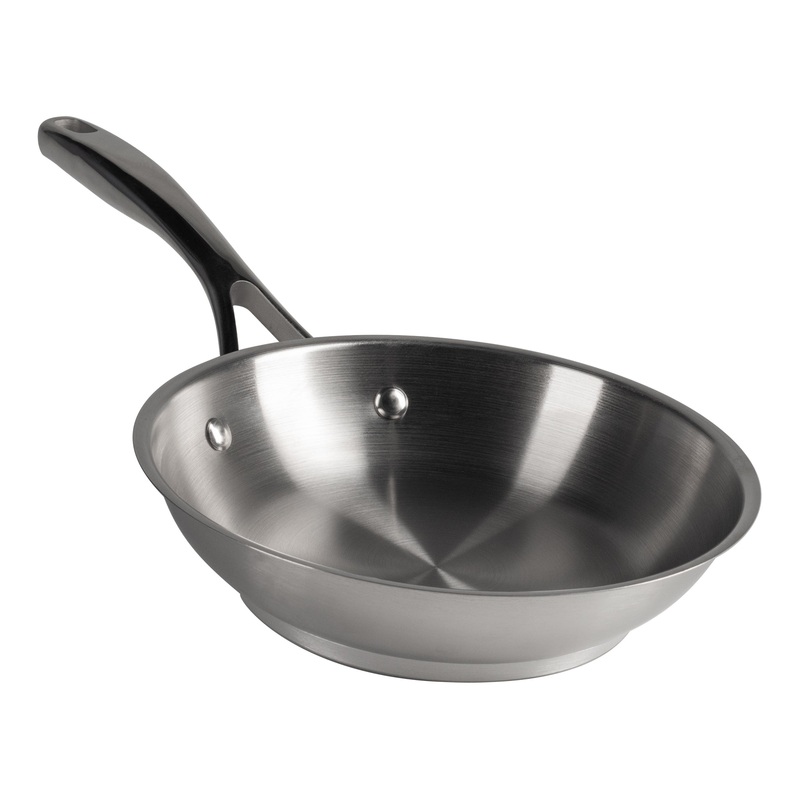 SignatureWares Frying Pan, 8", Stainless Steel, Natural Finish