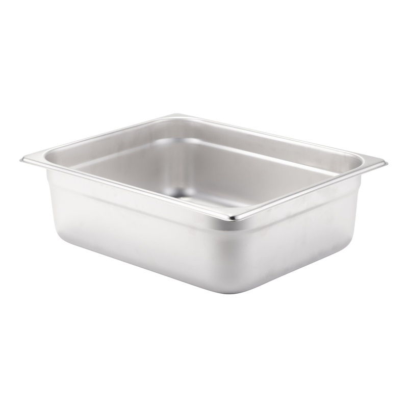 SignatureWares Half Size Food Pan, 4" Deep, 24 Gauge Stainless Steel