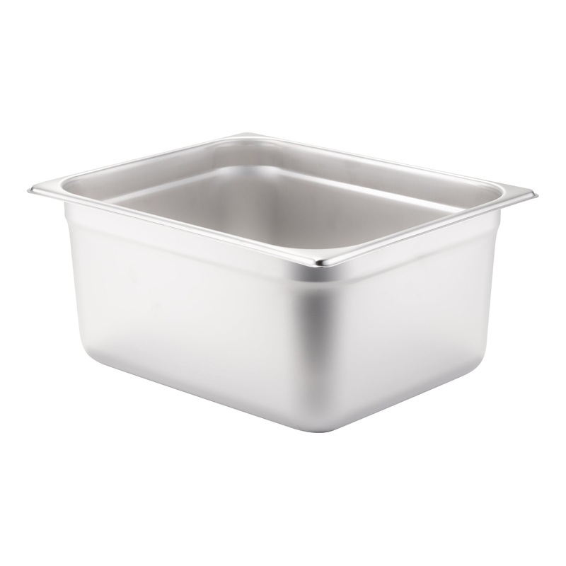 SignatureWares Half Size Food Pan, 6" Deep, 24 Gauge Stainless Steel