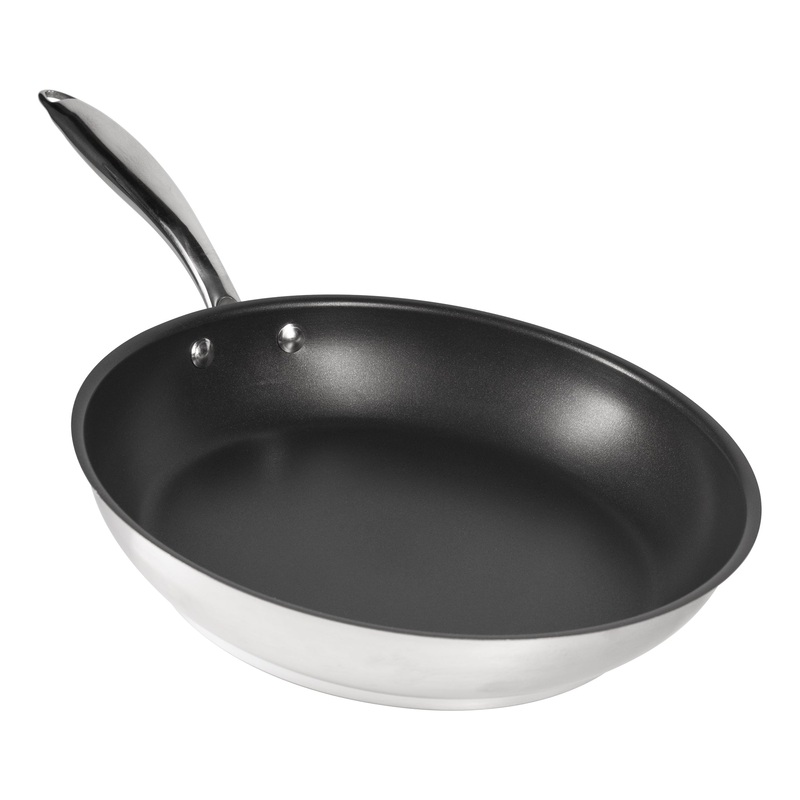 SignatureWares Non Stick Frying Pan, 11", Stainless Steel, Excalibur Finish