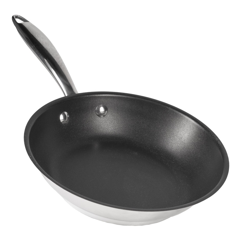 SignatureWares Non Stick Frying Pan, 8", Stainless Steel, Excalibur Finish