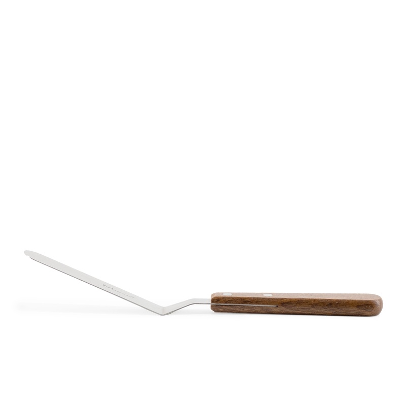 Rabco Offset Spatula, 4.5", Stainless Steel/Wood